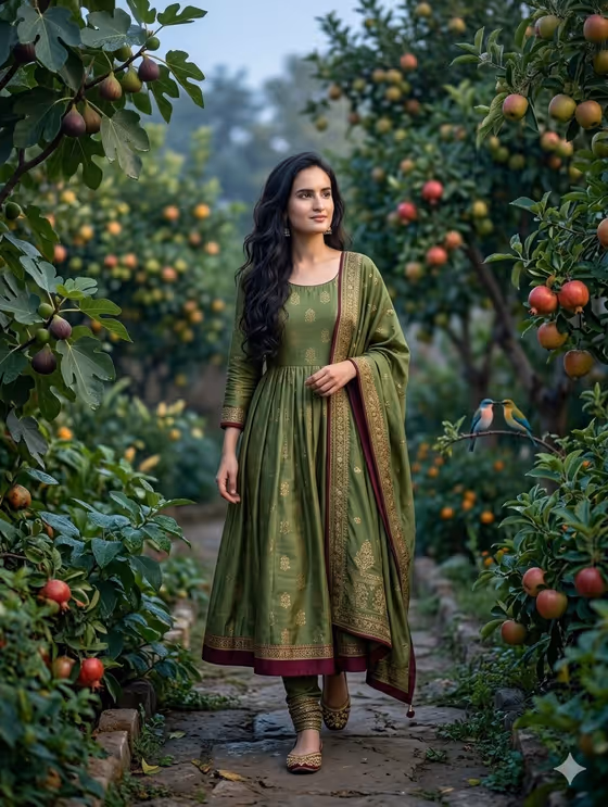 Anarkali Garden Portrait template result