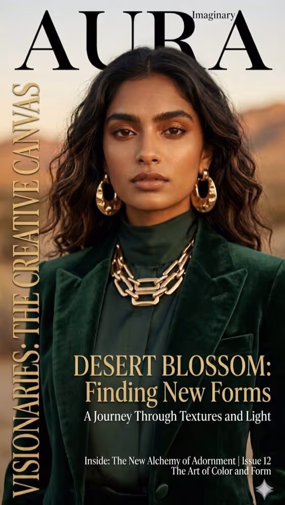 Editorial Cover Portrait template result