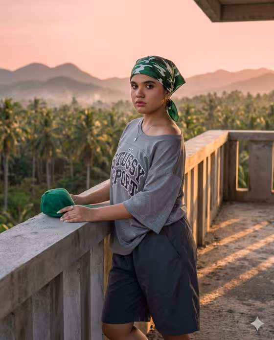 Rooftop Sunset Portrait