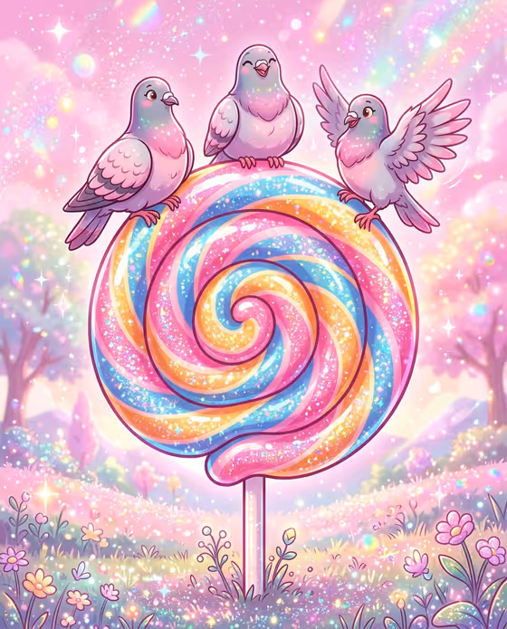 Candy Perch Cartoon