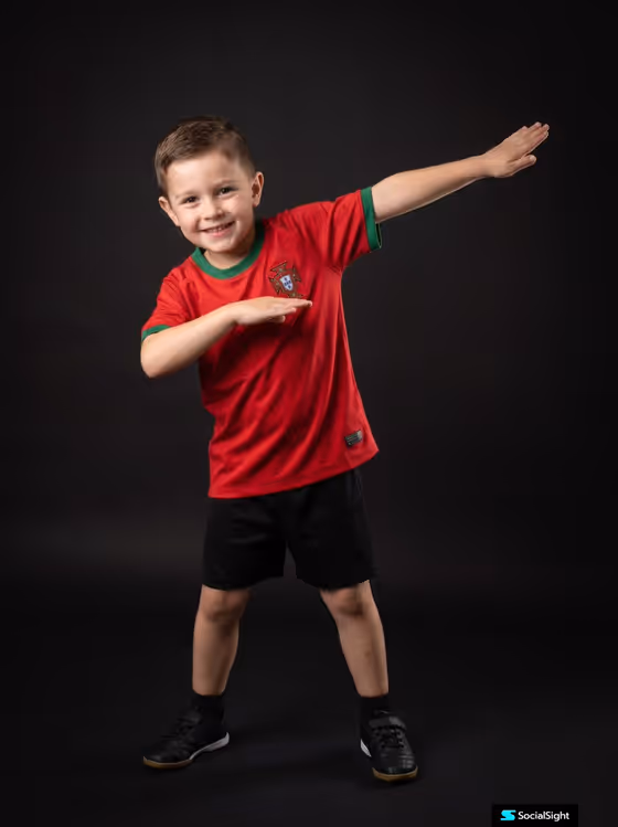 Studio Sports Photography Child Portrait template result