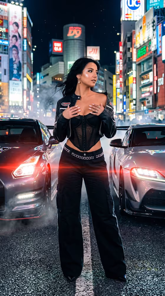 Neon Drift Shoot template result