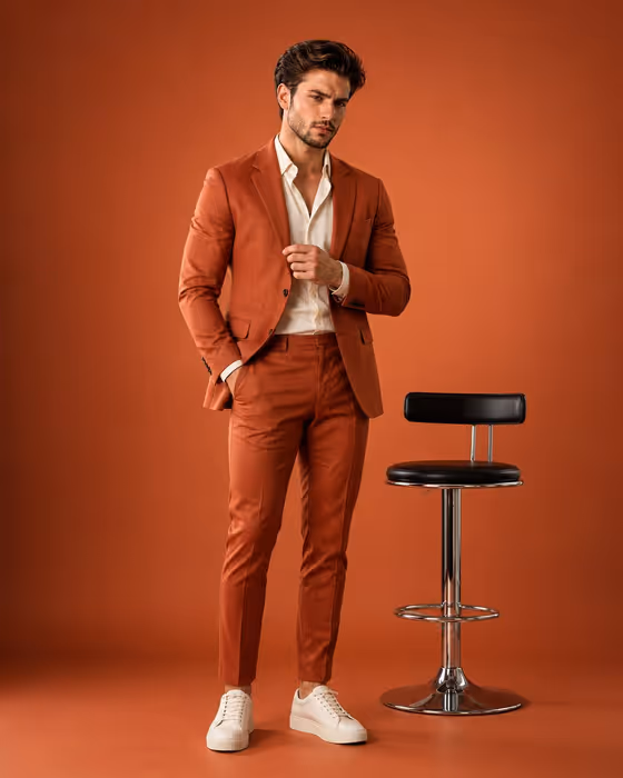 Fashion Editorial Stool Portrait template result