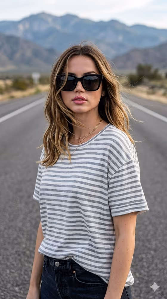 Highway Fashion DSLR Portrait