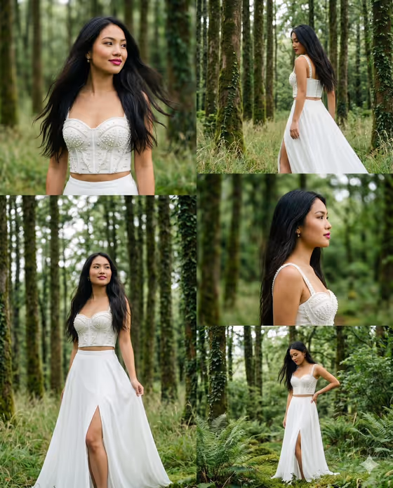Enchanted Forest Fashion Portrait Strip