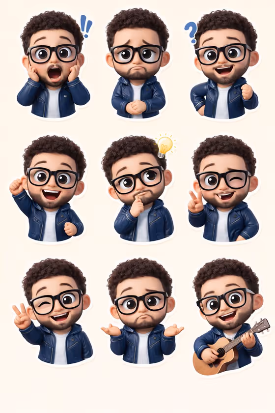Chibi Sticker Sheet