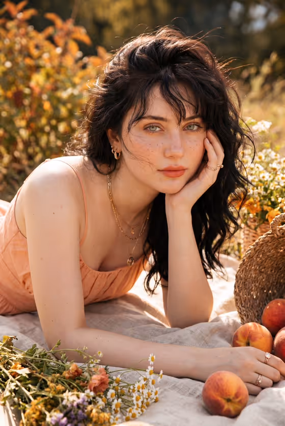 Peach Meadow Portrait