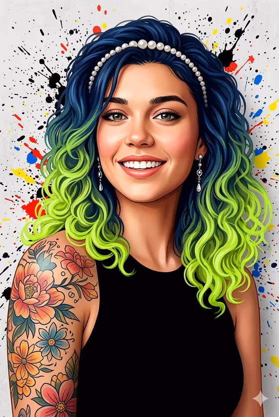 Street Art Portrait template result
