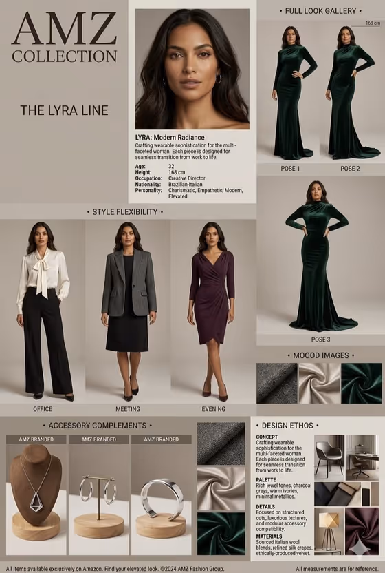 Fashion Brand Mood Board Layout