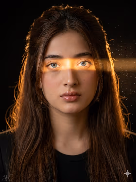 Golden Sunbeam Portrait template result