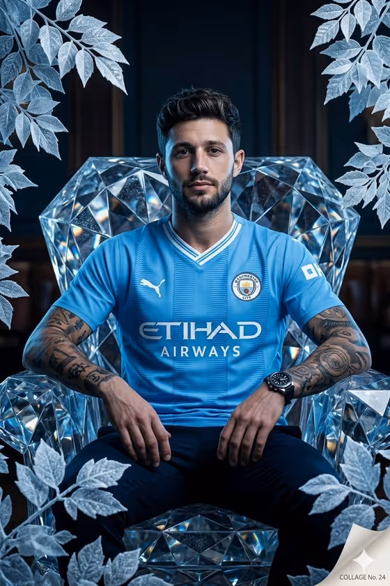 Cinematic Footballer on Diamond Armchair template result