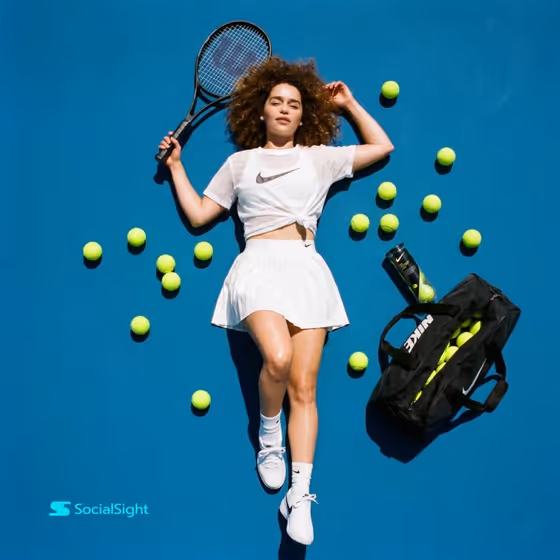 Tennis Flat Lay template result