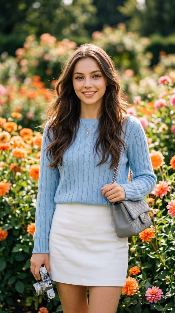 Realistic Editorial Garden Portrait template result