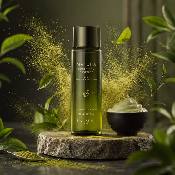 Matcha Skincare Product Ad template result