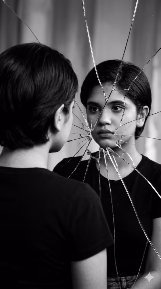 Broken Mirror Portrait template result
