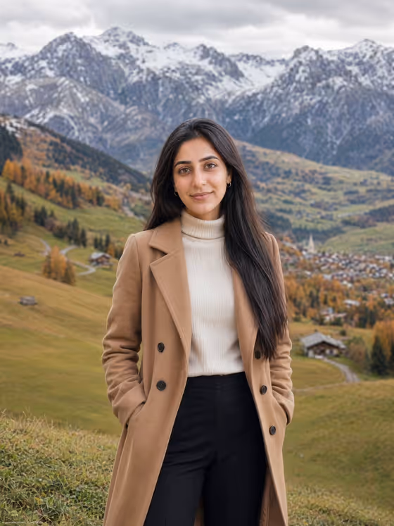 Autumn Alpine Meadow Portrait