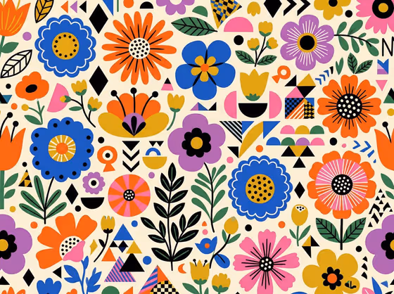 Folk Pattern Tile