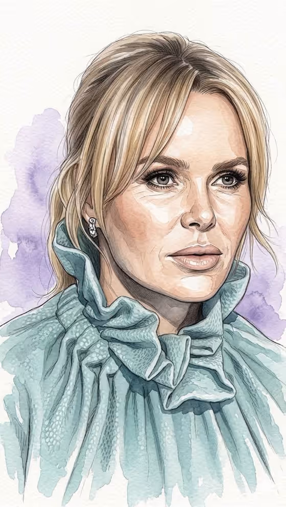 Editorial Watercolor Portrait Illustration template result