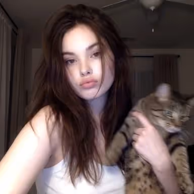 Low-Fi Candid Night Snapshot with Cat