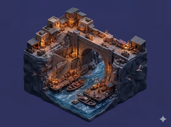 Floating Miniature Diorama