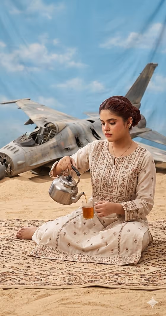 Desert Tea Portrait