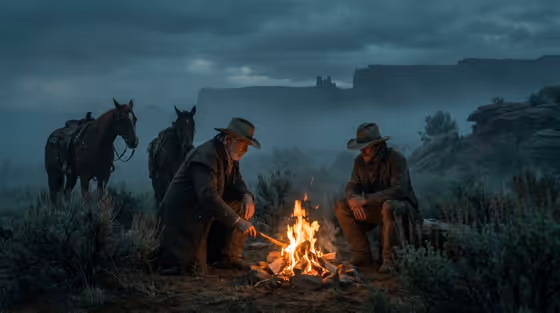 Cinematic Campfire Scene
