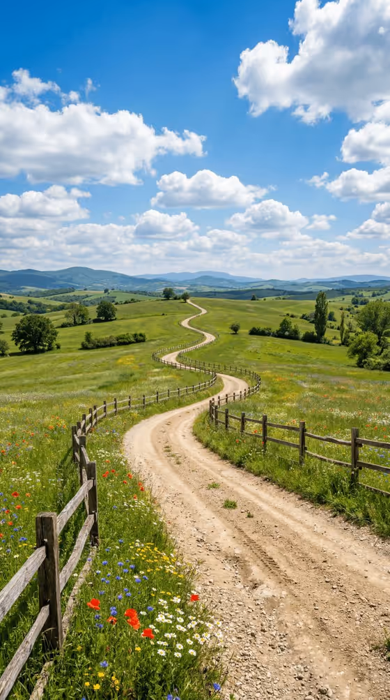 Pastoral Roadscape
