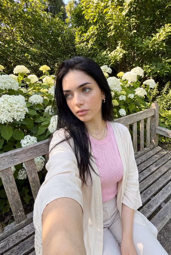 Realistic premium smartphone Selfie in Botanical Garden template result