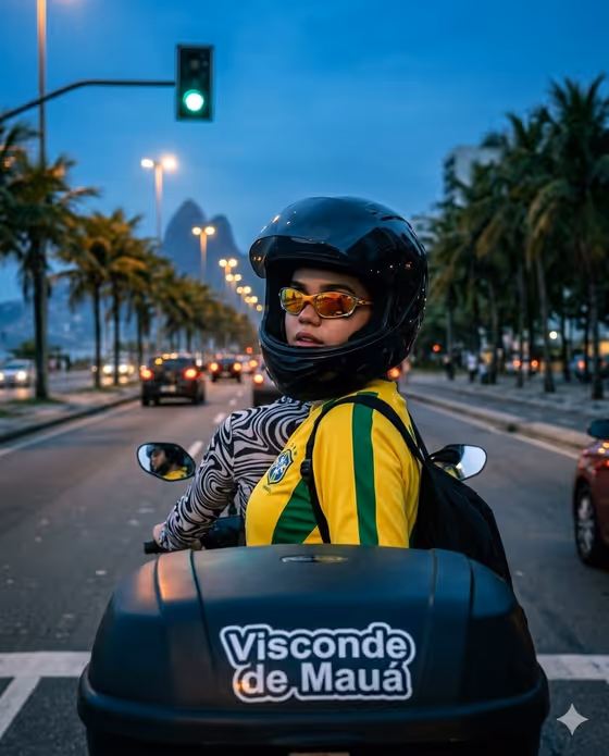 Moped Ride Portrait