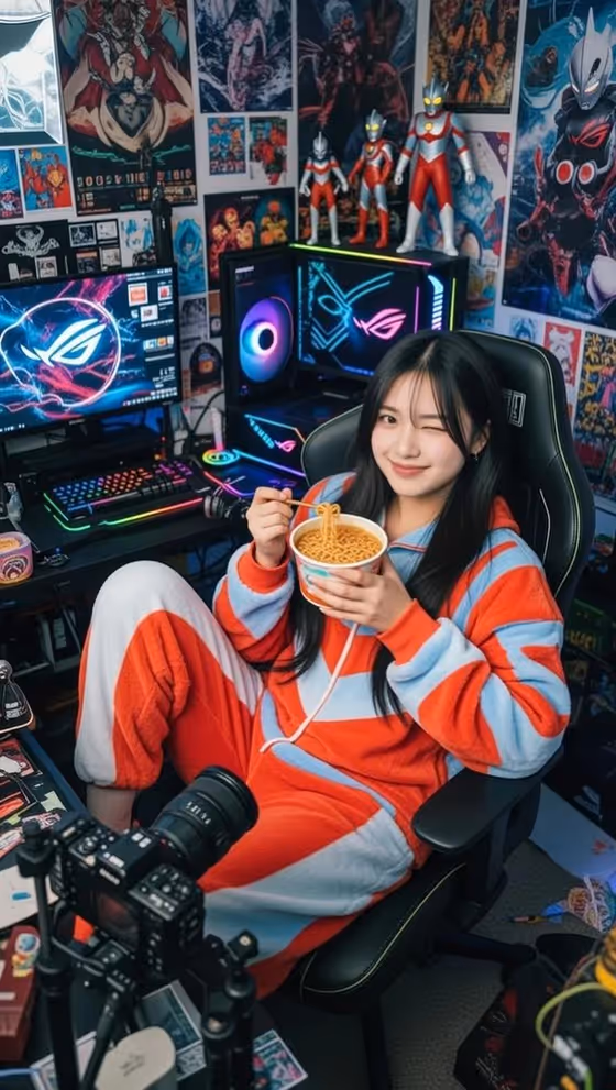 Cozy Gamer Room template result