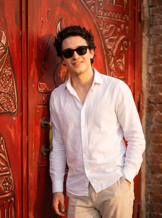 Cinematic Door Portrait template result