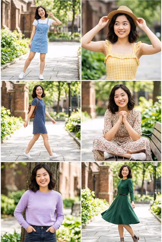 Campus Park Portrait Collage template result