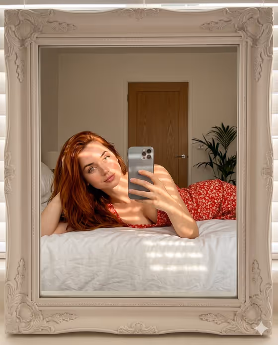Mirror Bed Selfie