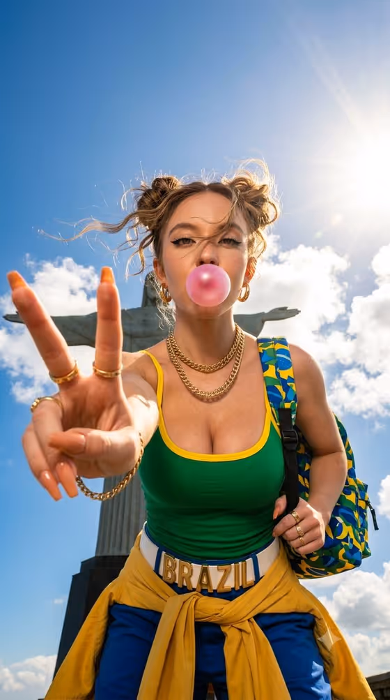 Travel Fashion Portrait template result