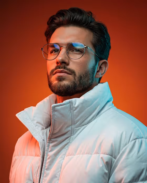 Dual-Color Portrait