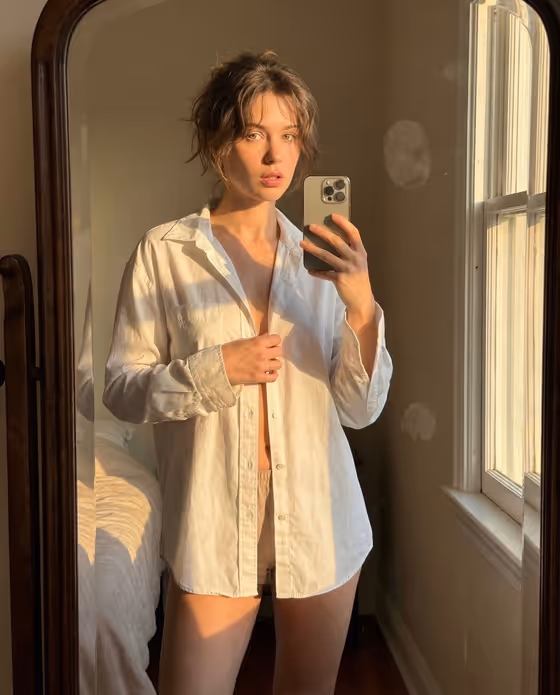 Golden Hour Selfie template result