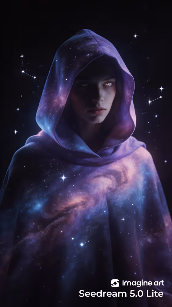 Cosmic Cloak Portrait