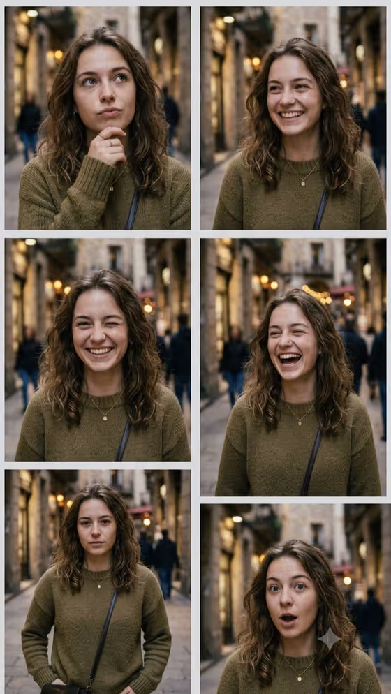 Emotional Portrait Series template result