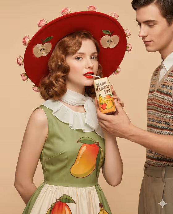 Retro Fashion Editorial Portrait