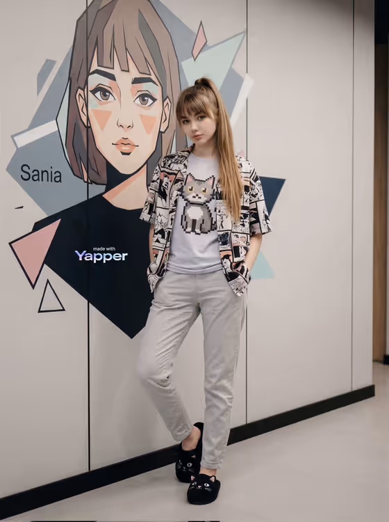Graphic Mural Portrait