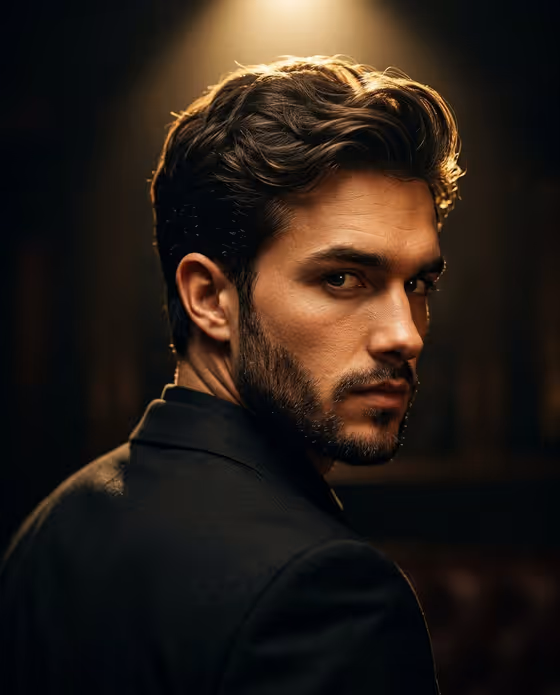 Spotlight Shoulder Portrait