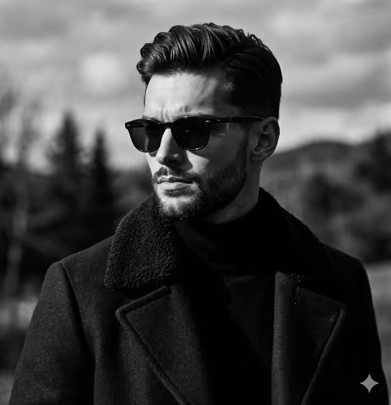 Monochrome Editorial Portrait template result