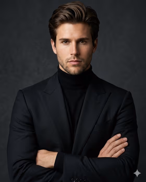 Luxury Editorial Identity Portrait template result