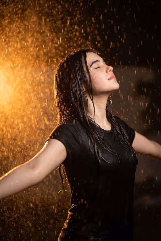 Rainfall Portrait template result