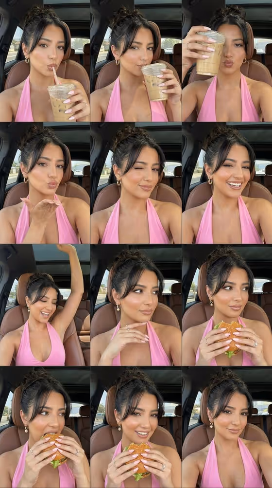 Luxury Car Selfie Collage template result