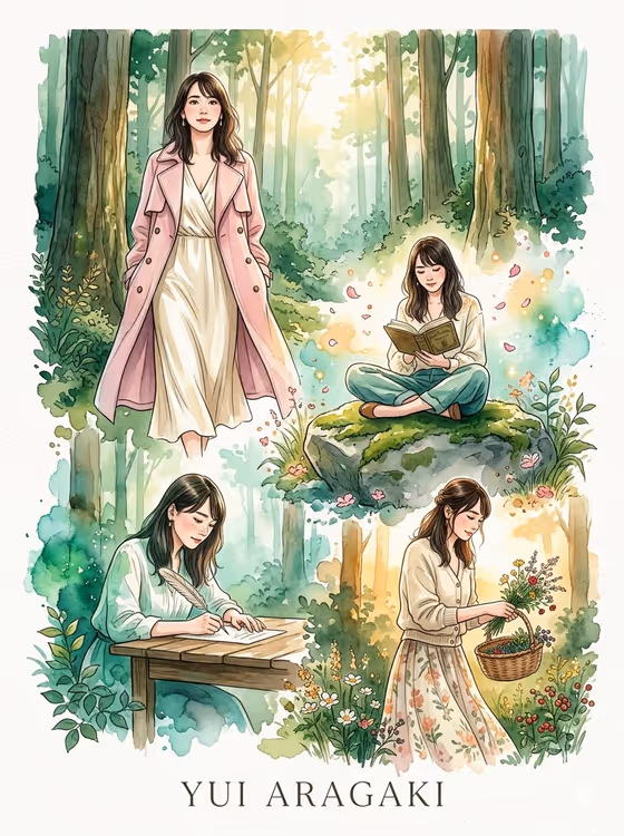 Watercolor Muse Poster template result