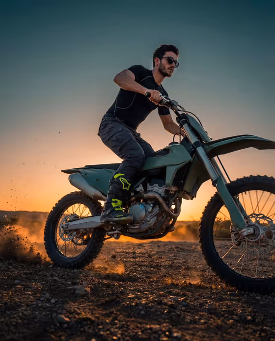 Sunset Rider Portrait