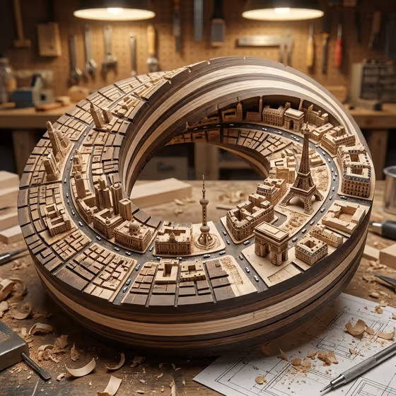 Mobius City Carving