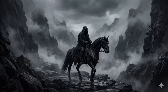 Haunting Dark Fantasy Rider