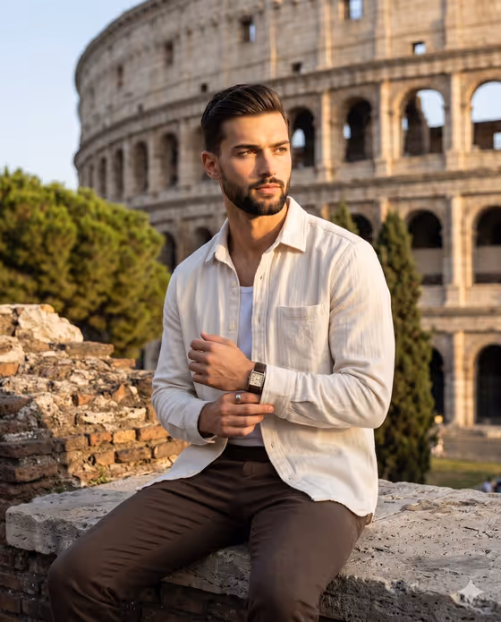 Golden Hour Colosseum Travel Portrait template result